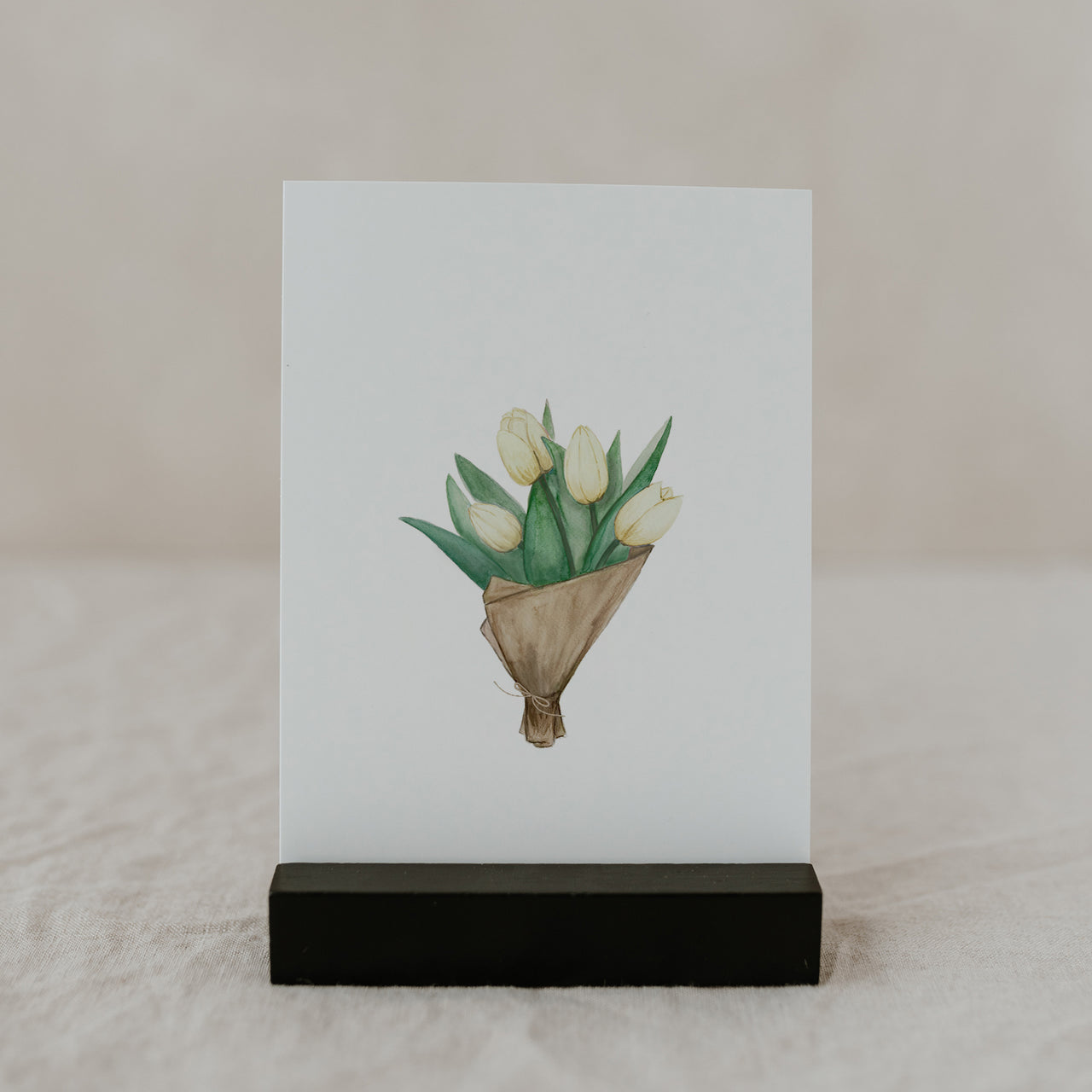 Aquarellkarte Tulips