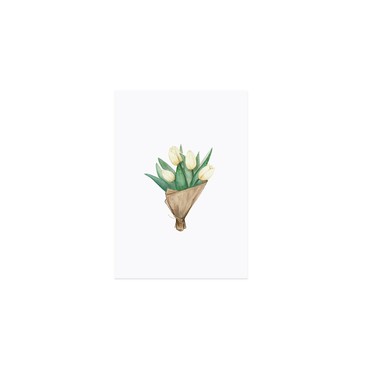 Aquarellkarte Tulips