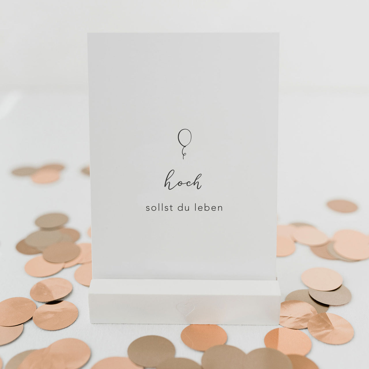 Spruchkarte Hoch sollst du leben