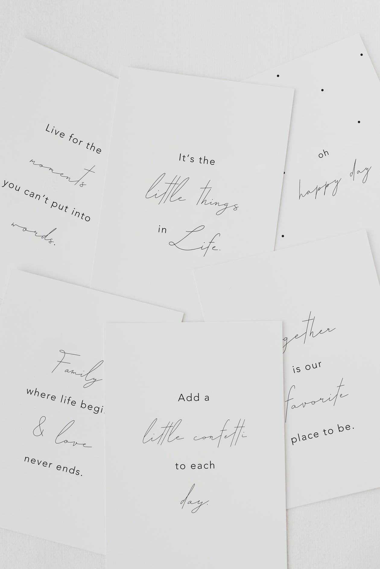 Spruchkarte Little Things