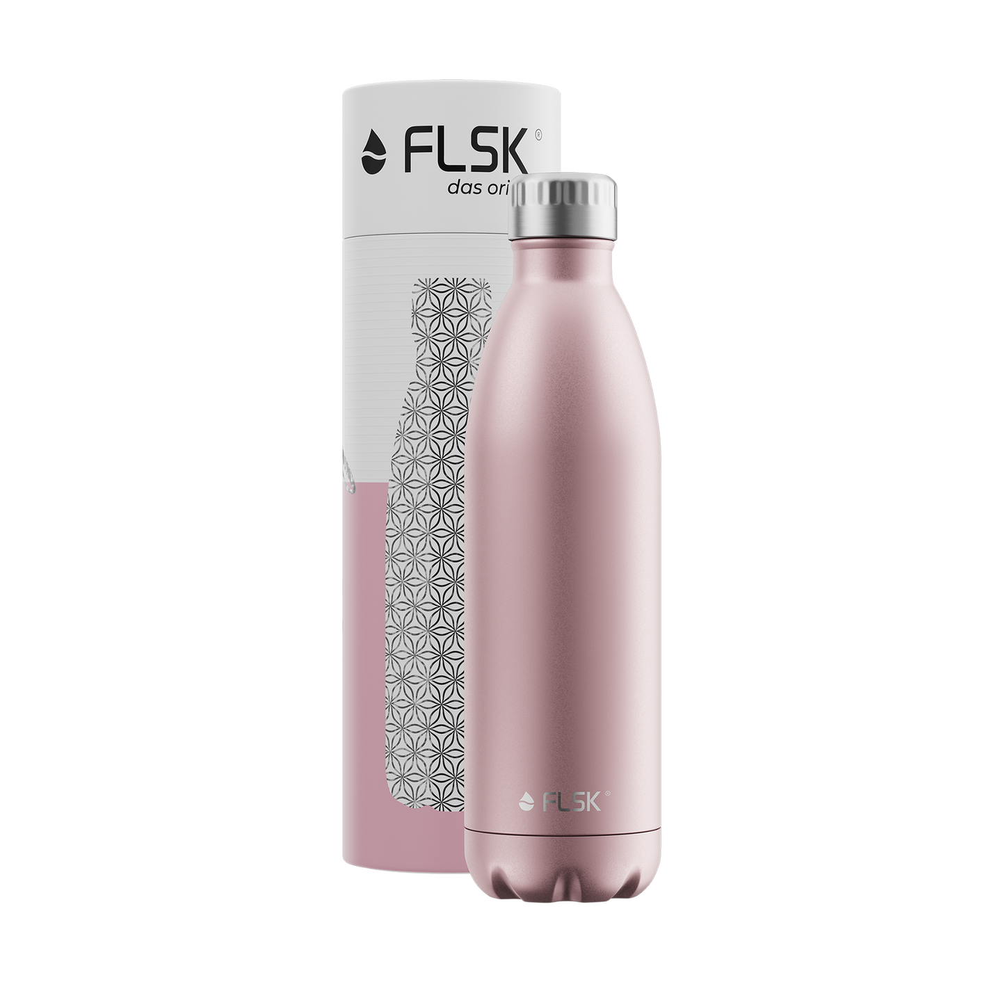 FLSK Edelstahl Trinkflasche Roségold 1000 ml
