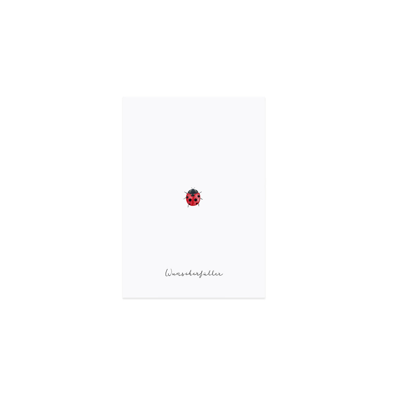 Postkarte Marienkäfer