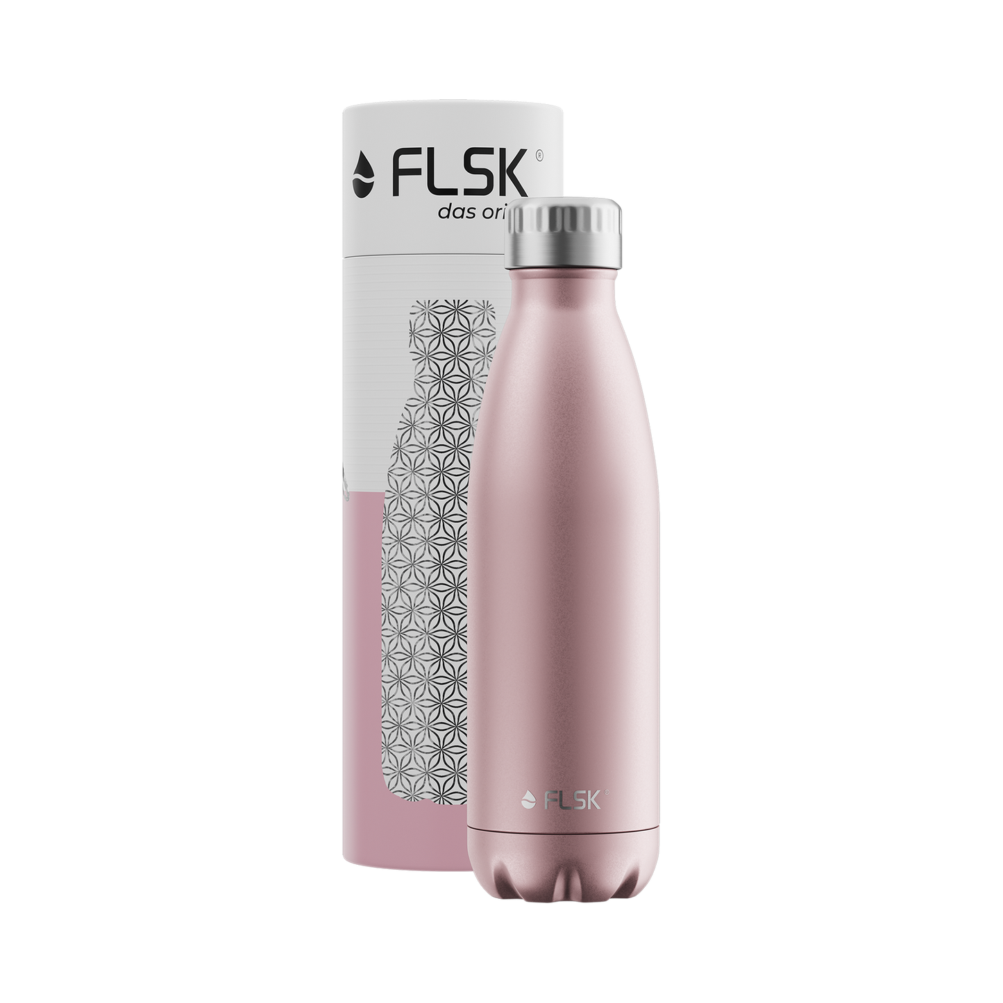 FLSK Edelstahl Trinkflasche Roségold 500 ml
