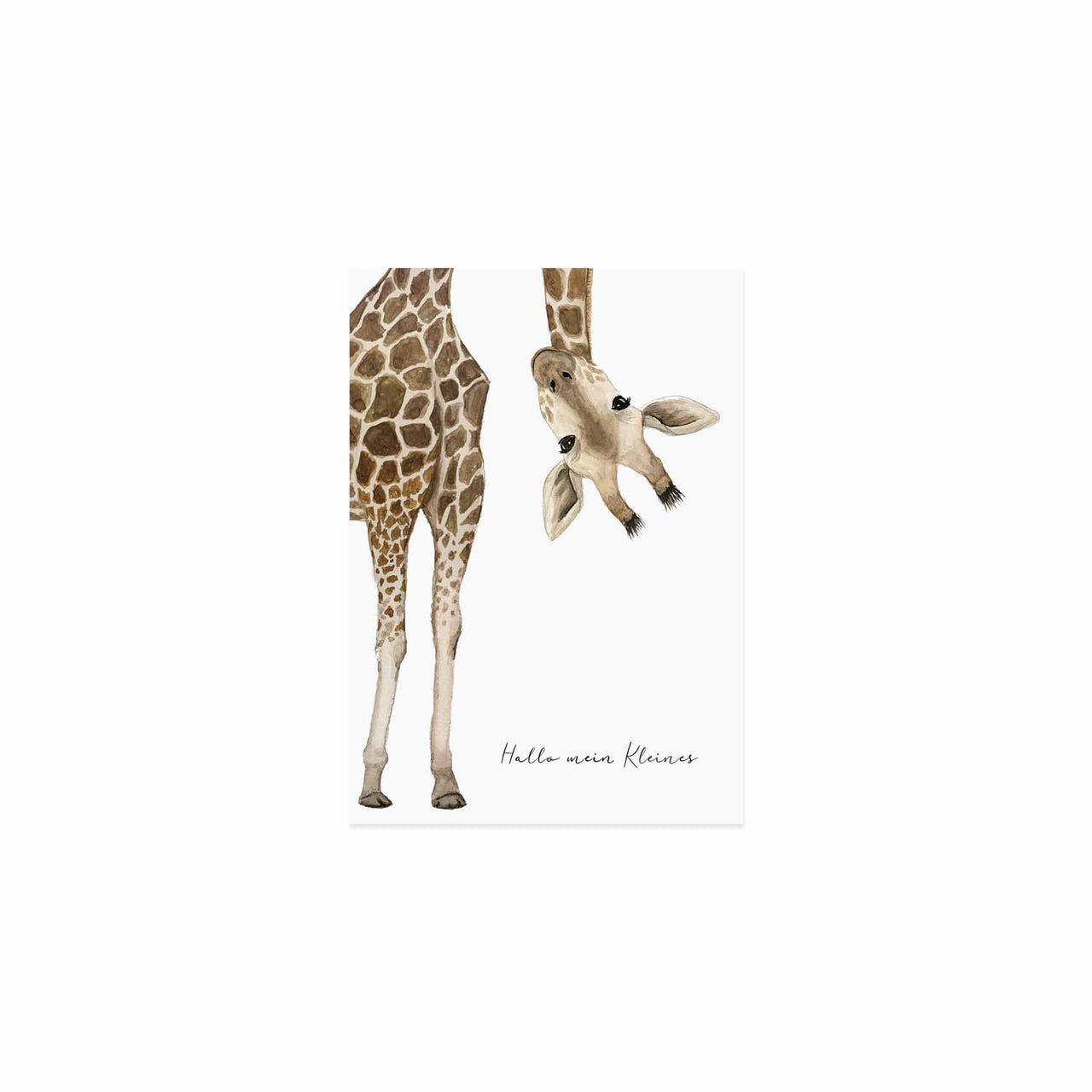 Glückwunschkarte Giraffe