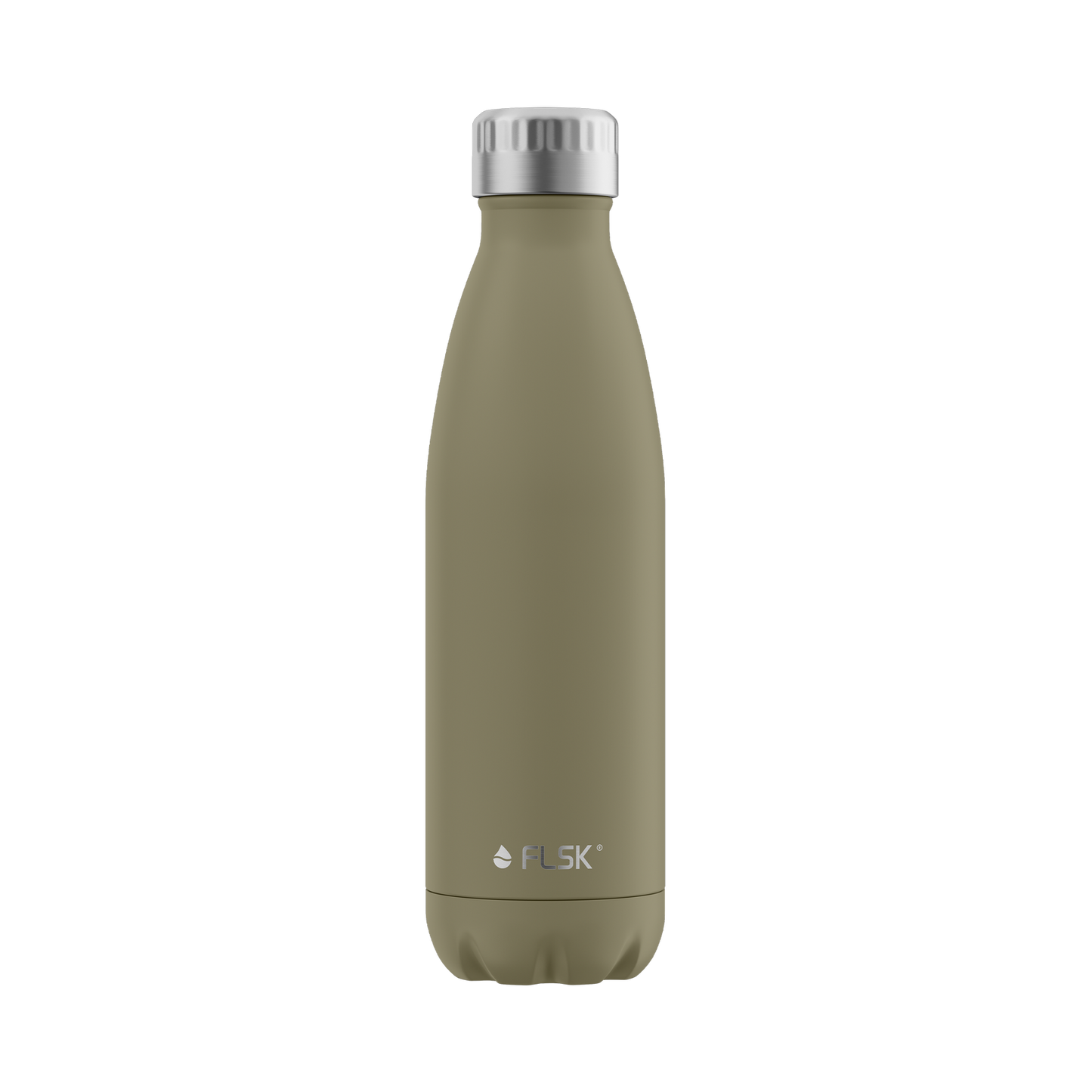 FLSK Edelstahl Trinkflasche Khaki 500 ml