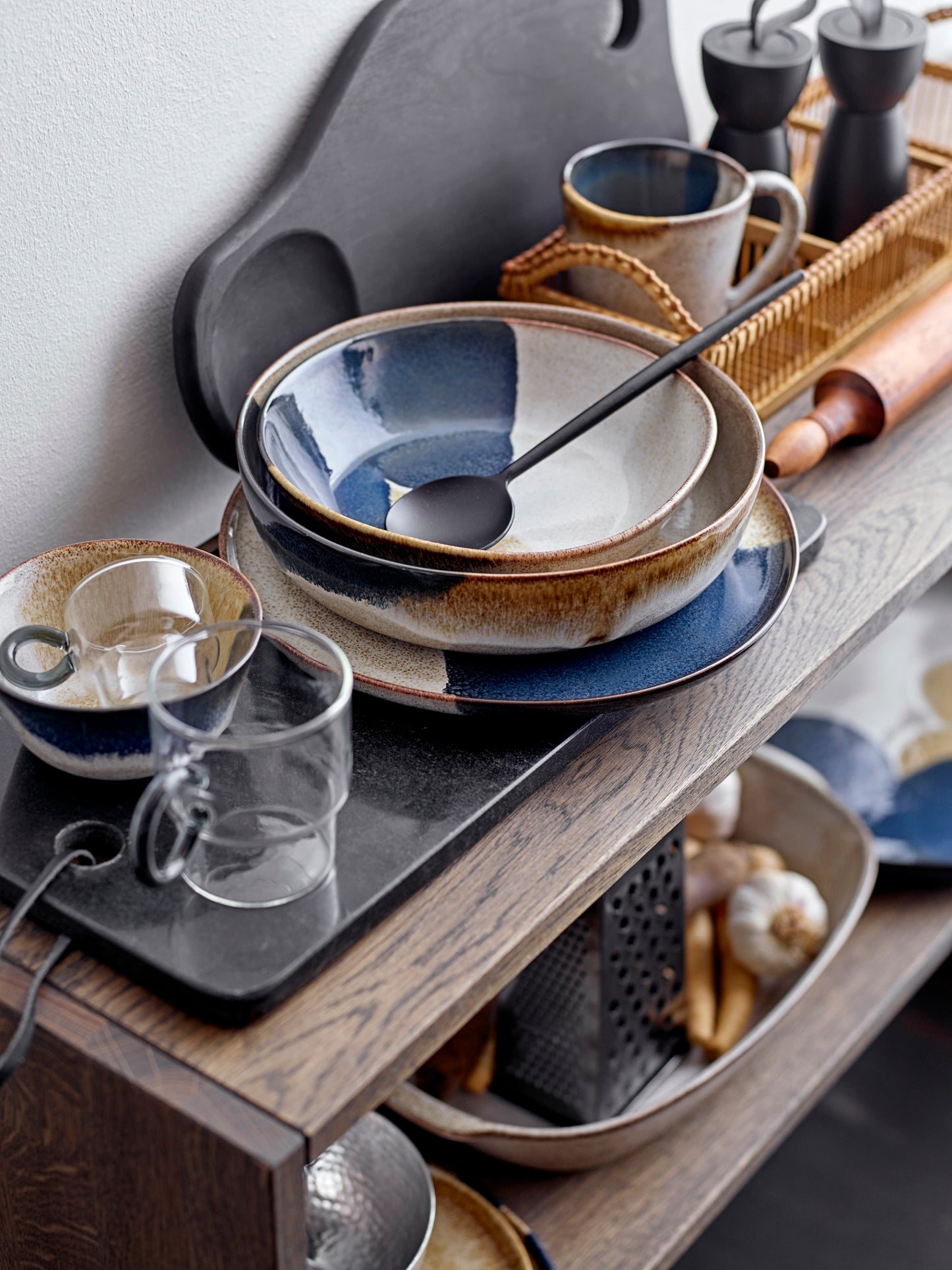 Handrin Salatbesteck schwarz