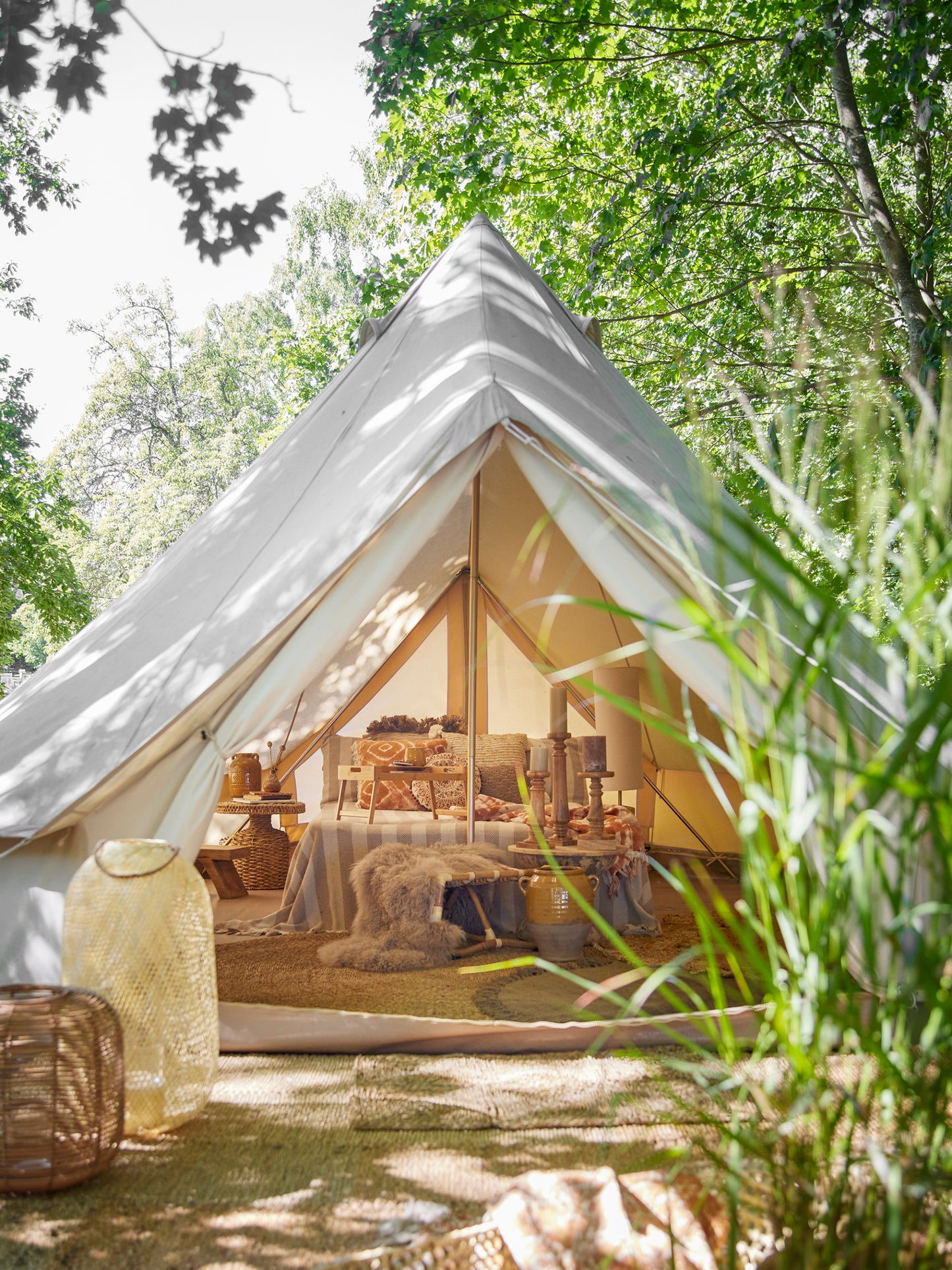 Laterne Nei mit Glas nature