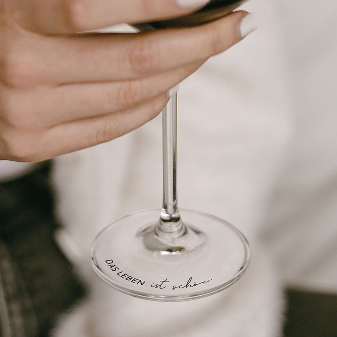 Weinglas 490ml Das Leben ist schön