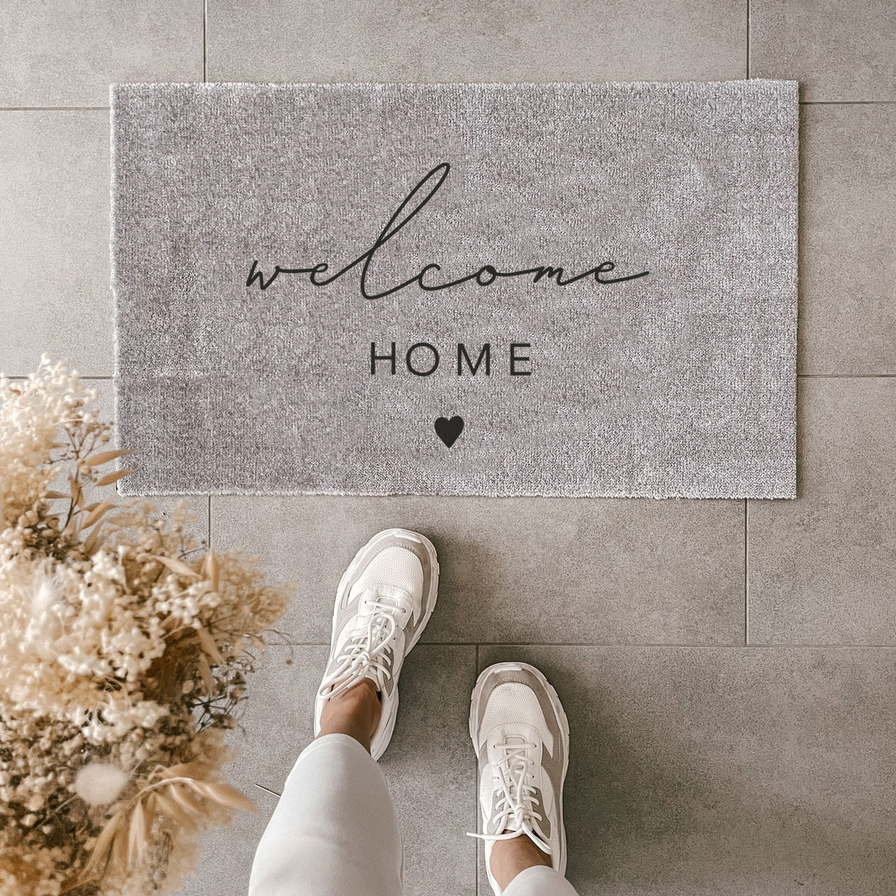 Waschbare Fußmatte Welcome home 75 x 45