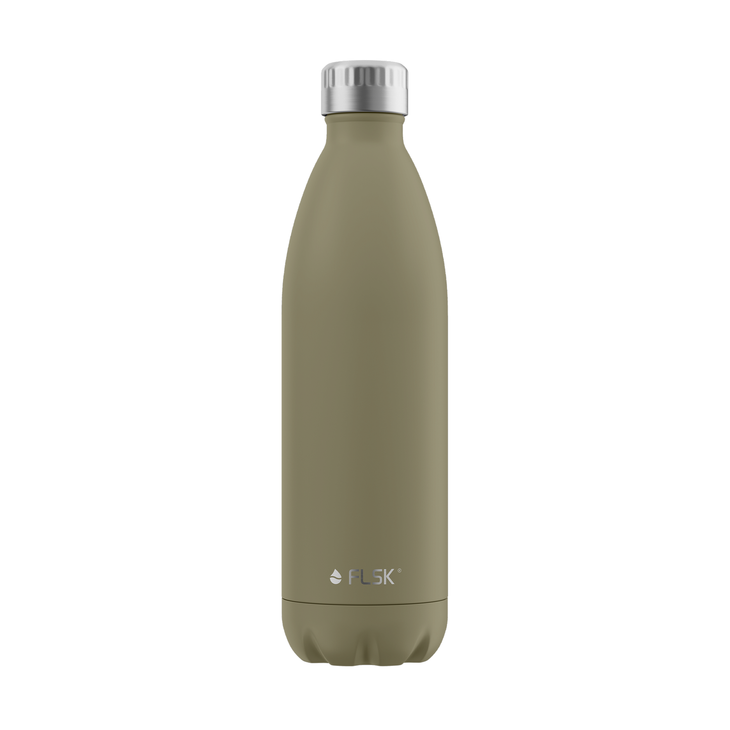 FLSK Edelstahl Trinkflasche Khaki 1000 ml