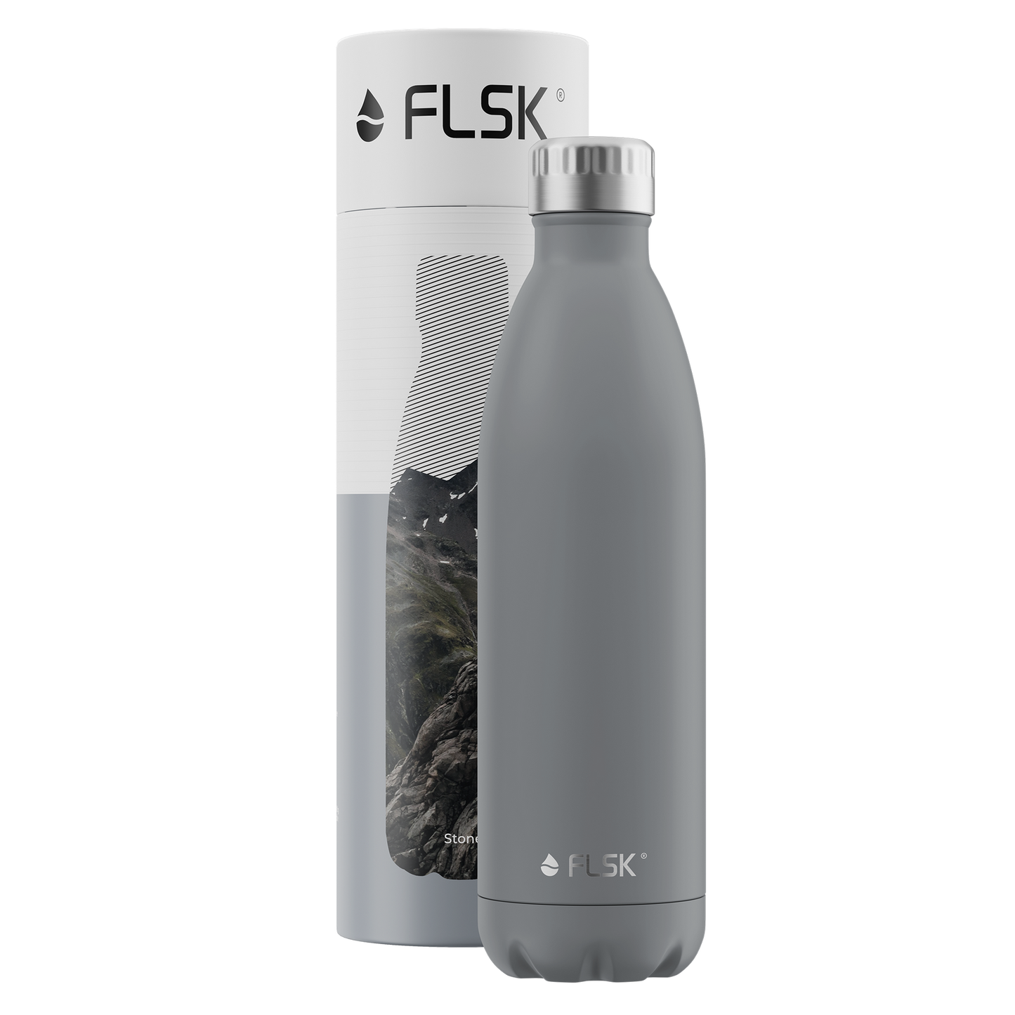 FLSK Edelstahl Trinkflasche Stone 1000 ml