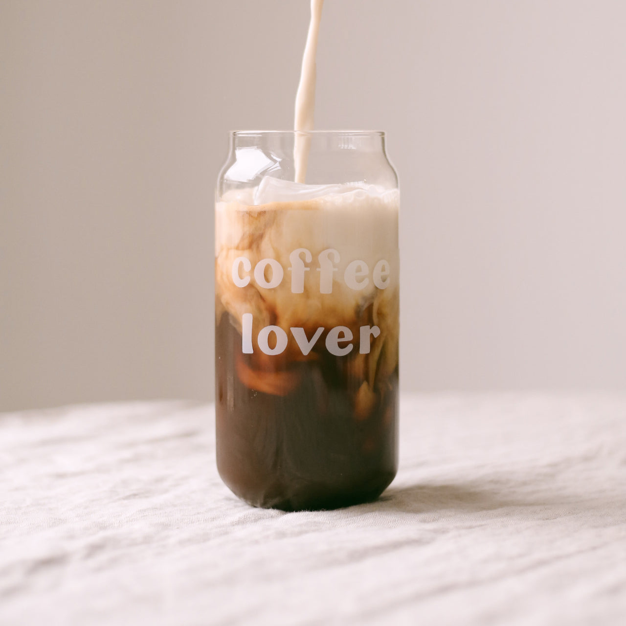 Hohes Trinkglas Coffee Lover