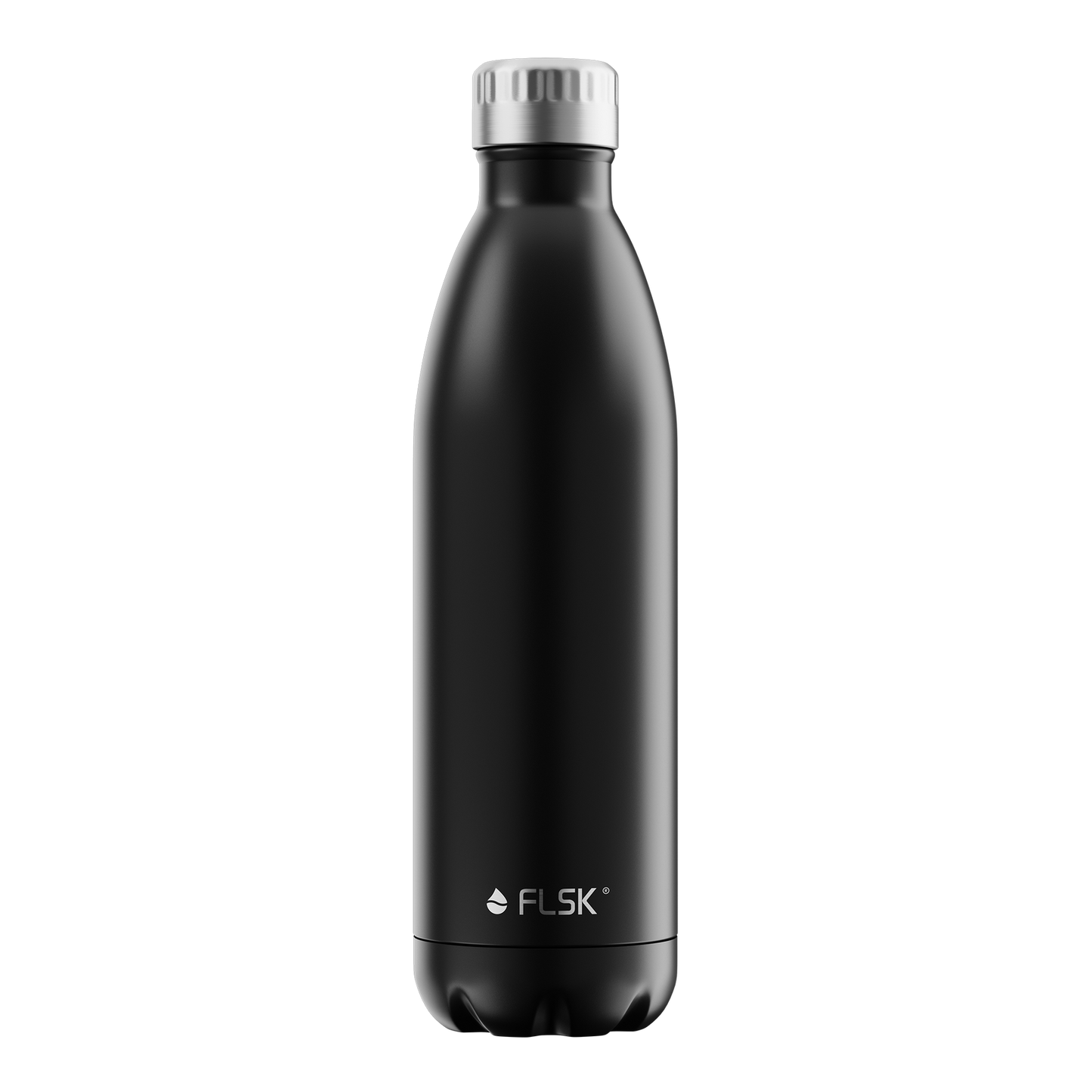FLSK Edelstahl Trinkflasche BLCK 750 ml