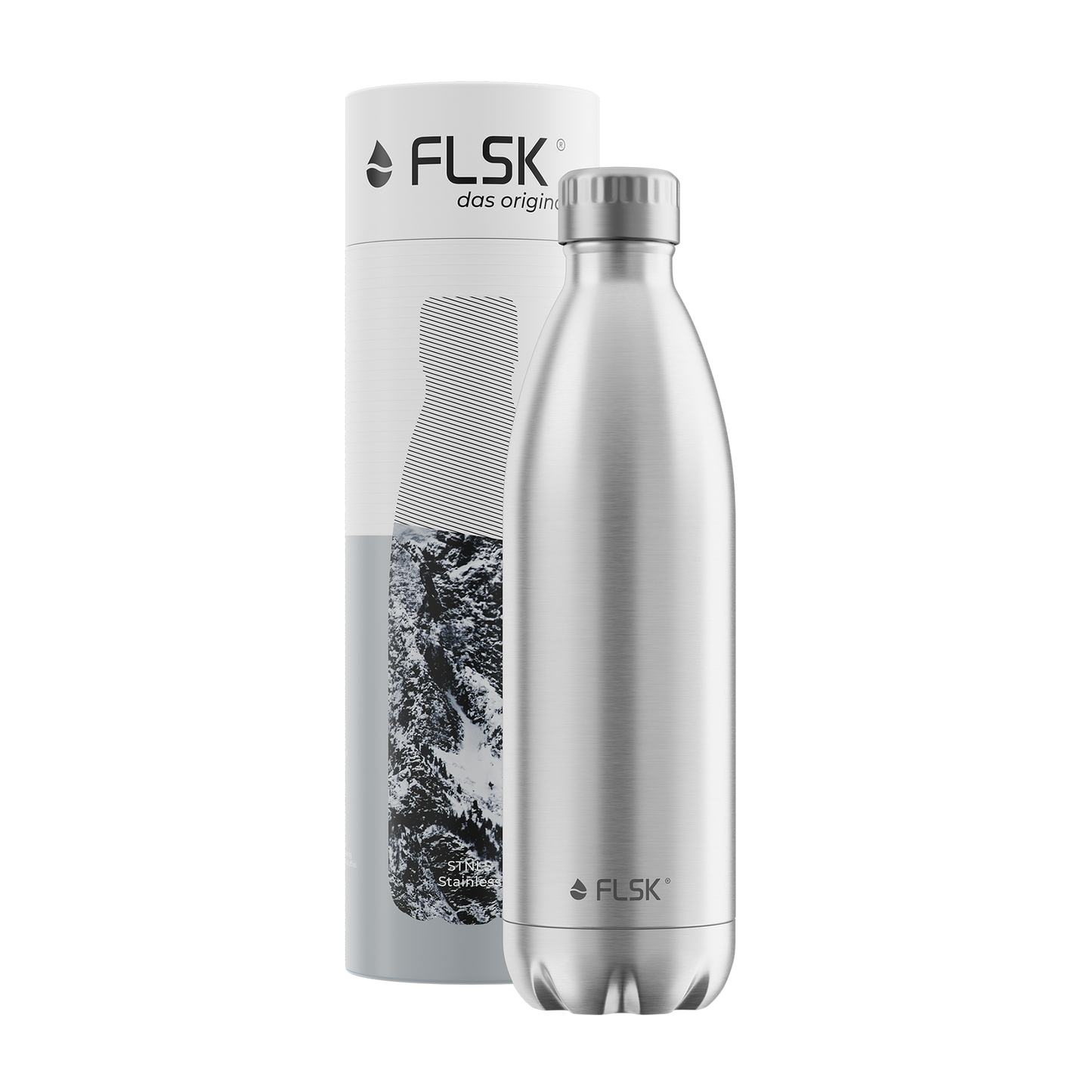 FLSK Edelstahl Trinkflasche STNLS 1000 ml