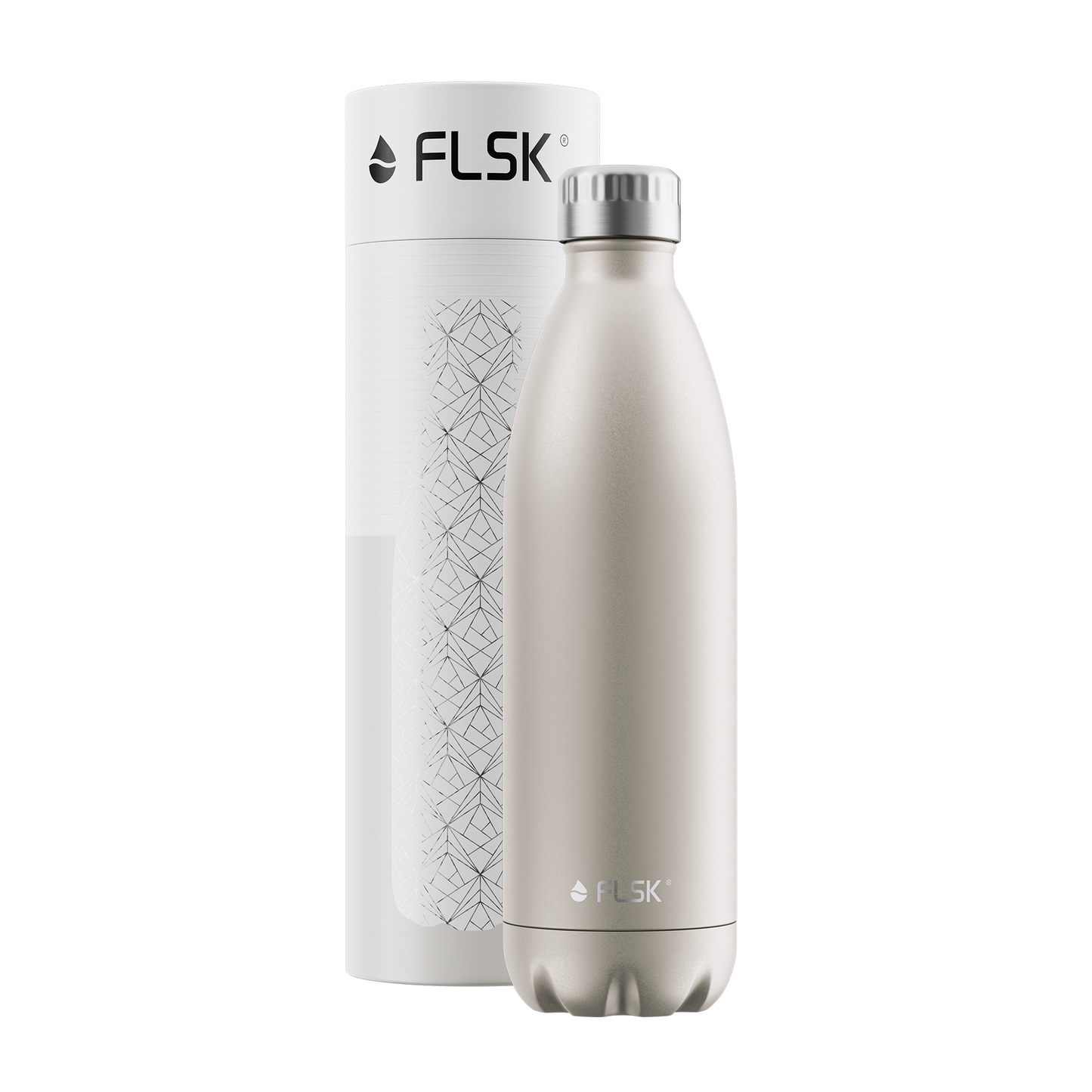 FLSK Edelstahl Trinkflasche Champagne 1000 ml