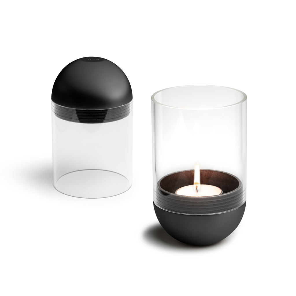 höfats GRAVITY CANDLE Windlicht schwarz