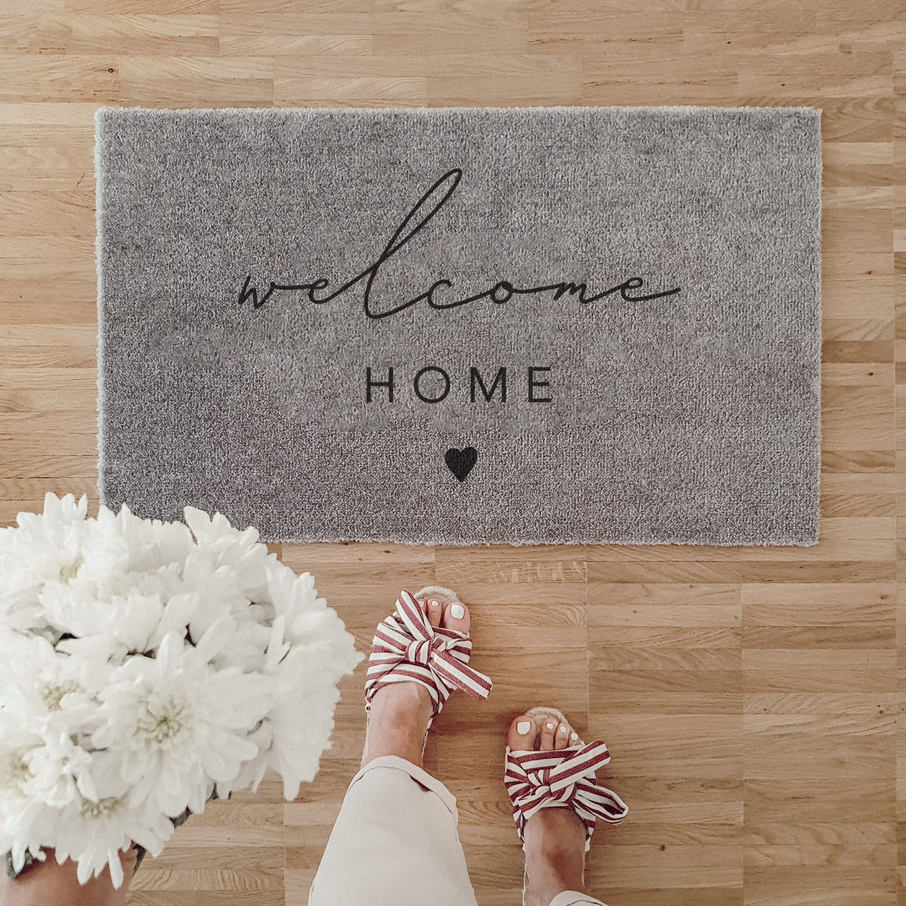 Waschbare Fußmatte Welcome home 75 x 45