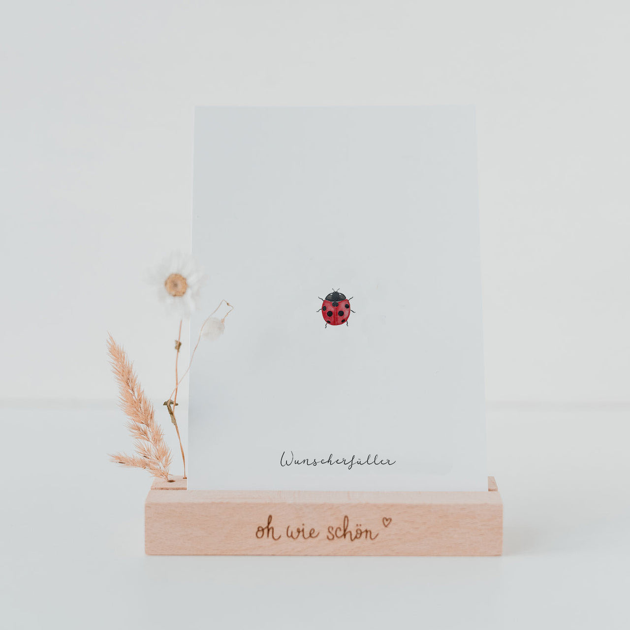 Postkarte Marienkäfer