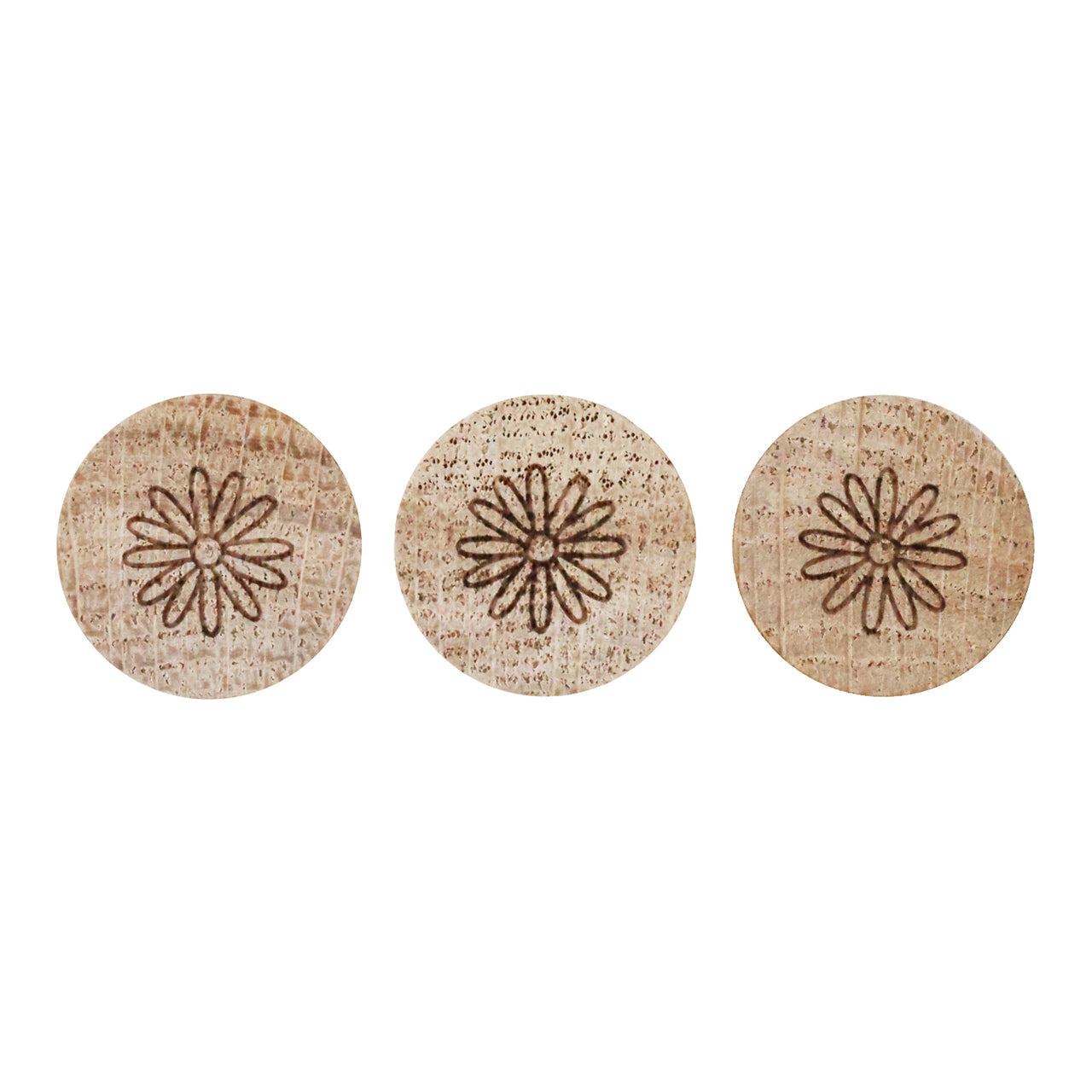 Holzmagnet 3er Set Daisy