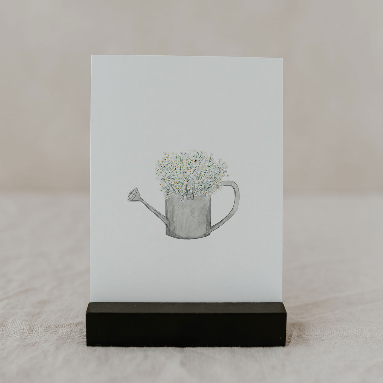 Aquarellkarte Flower Can