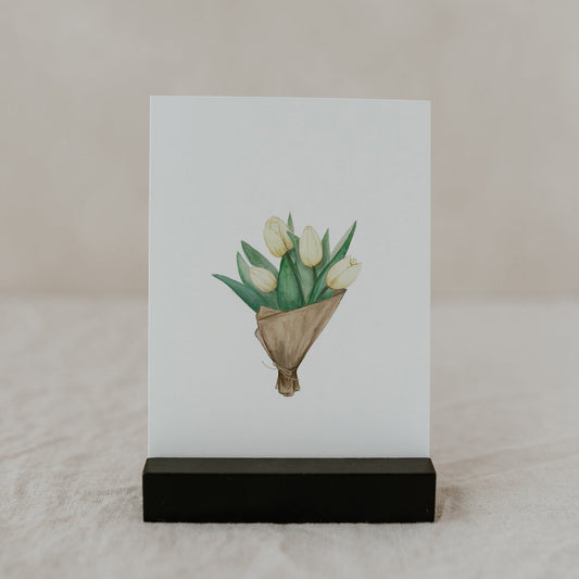 Aquarellkarte Tulips