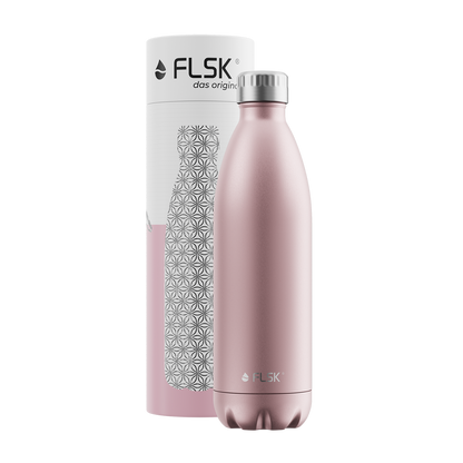 FLSK Edelstahl Trinkflasche Roségold 1000 ml