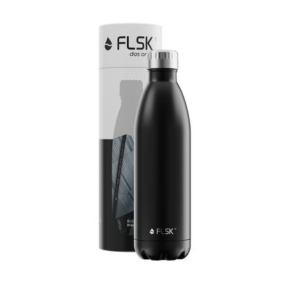FLSK Edelstahl Trinkflasche BLCK 750 ml