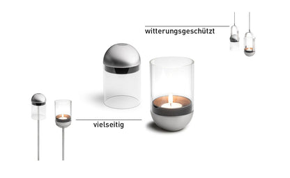 höfats GRAVITY CANDLE Windlicht schwarz