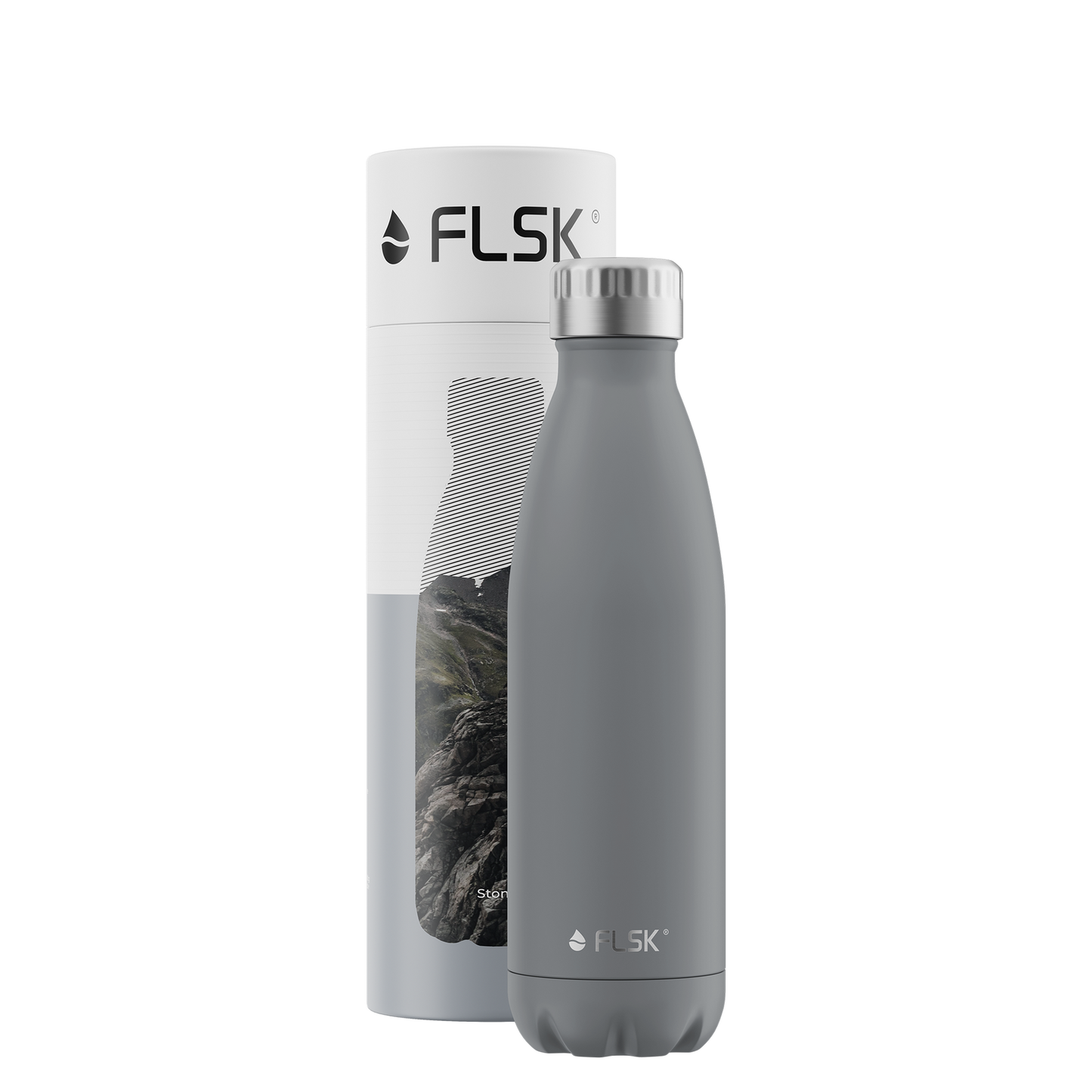 FLSK Edelstahl Trinkflasche Stone 500 ml