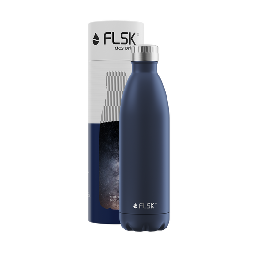 FLSK Edelstahl Trinkflasche MDNGHT 750 ml