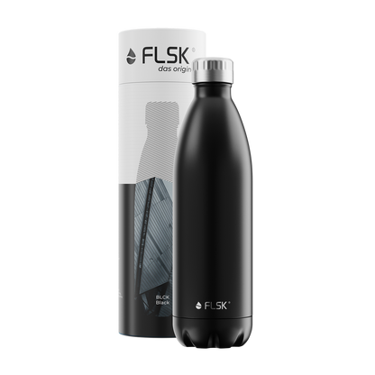 FLSK Edelstahl Trinkflasche BLCK 1000 ml
